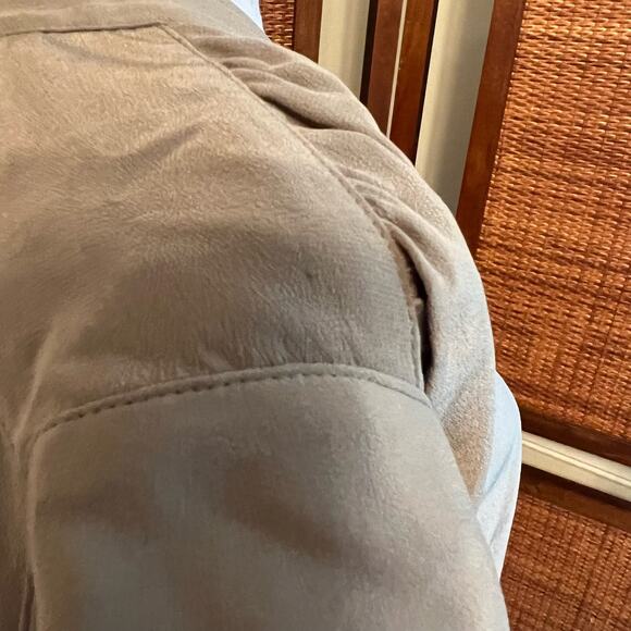 Babaton Corbett Silk Romper Olive Green POCKETS size Small - Picture 7 of 12